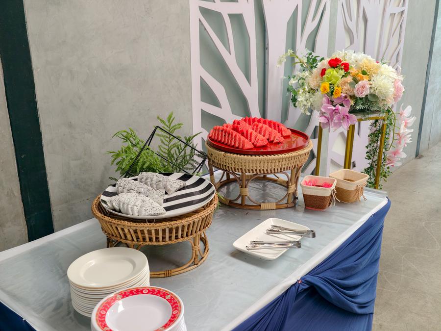 Fresh fruit and dessert table